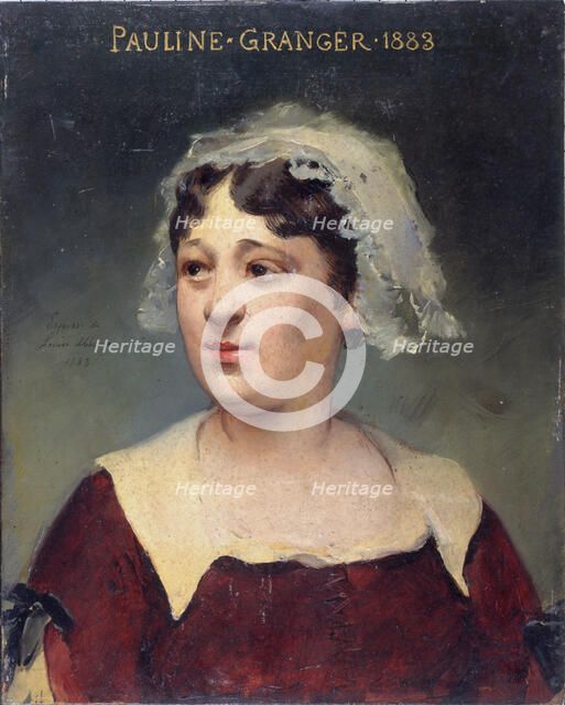 Portrait of Pauline Granger (1833-1913), member of the Comédie-Française, 1883. Creator: Louise Abbema.