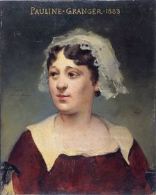 Portrait of Pauline Granger (1833-1913), member of the Comédie-Française, 1883. Creator: Louise Abbema