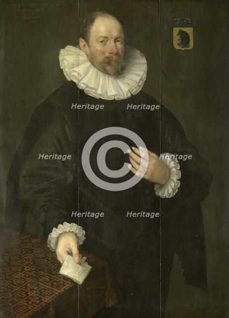 Portrait of Paulus Cornelisz van Beresteyn (1548-1625), Burgomaster of Delft, 1592. Creator: Jacob Willemsz. Delff the Elder.