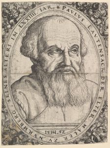 Portrait of Paulus Lautensack the Elder, 1552. Creator: Hans Sebald Lautensack