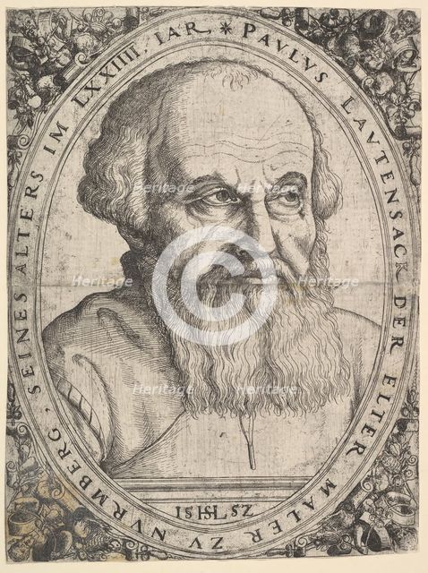 Portrait of Paulus Lautensack the Elder, 1552. Creator: Hans Sebald Lautensack.