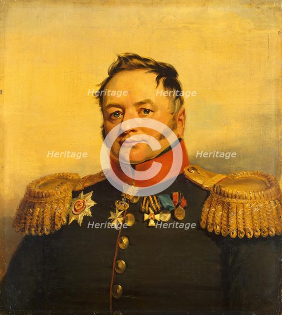 Portrait of Pavel A. Tuchkov (1775/76-1858) (3rd), 1822. Creator: Workshop of George Dawe.