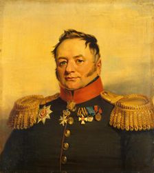 Portrait of Pavel A. Tuchkov (1775/76-1858) (3rd), 1822. Creator: Workshop of George Dawe