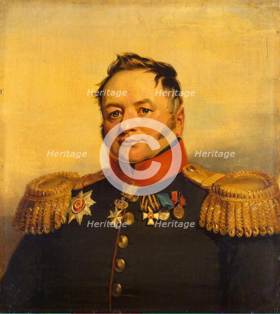 Portrait of Pavel Alexeyevich Tuchkov (1776-1858), before 1825. Artist: Dawe, George (1781-1829)