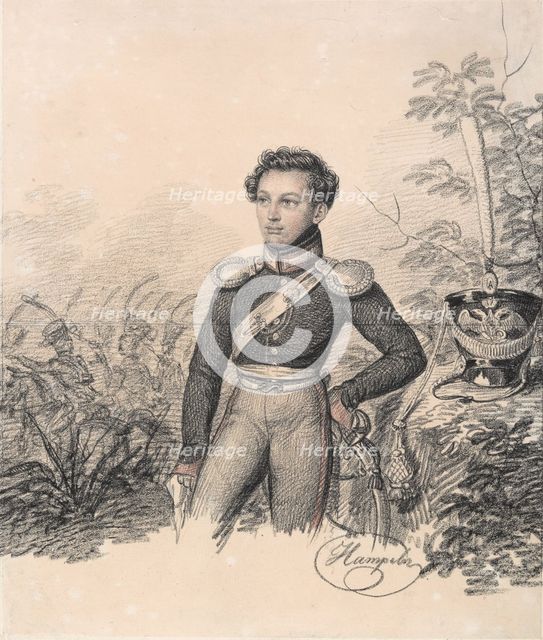 Portrait of Pavel Kotlubitsky, End of 1810s. Creator: Hampeln, Carl, von (1794-after 1880).
