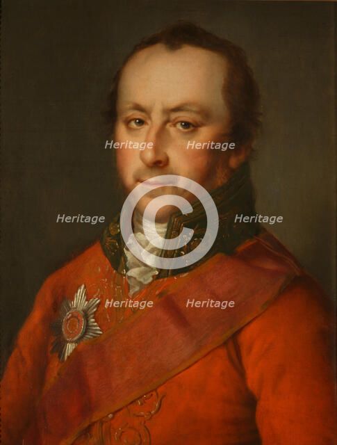 Portrait of Pavel Ivanovich Golenishchev-Kutuzov (1767-1829), 1800s. Artist: Anonymous  
