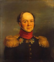 Portrait of Pavel N. Ushakov (1779-1853) (1st), 1822. Creators: George Dawe, Workshop of George Dawe