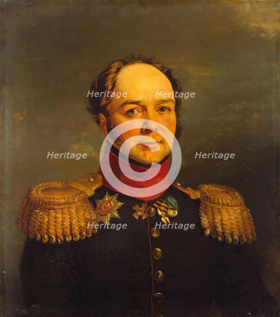 Portrait of Pavel N. Ushakov (1779-1853) (1st), 1822. Creators: George Dawe, Workshop of George Dawe.