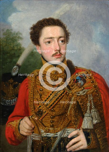 Portrait of Pavel Semyonovich Masyukov, 1817. Artist: Borovikovsky, Vladimir Lukich (1757-1825)