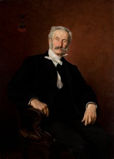 Portrait of Pawel Popiel, 1889. Creator: Kazimierz Pochwalski