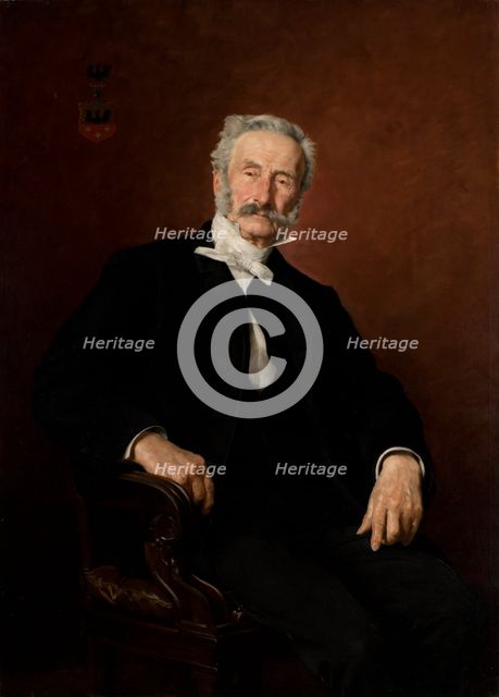 Portrait of Pawel Popiel, 1889. Creator: Kazimierz Pochwalski.