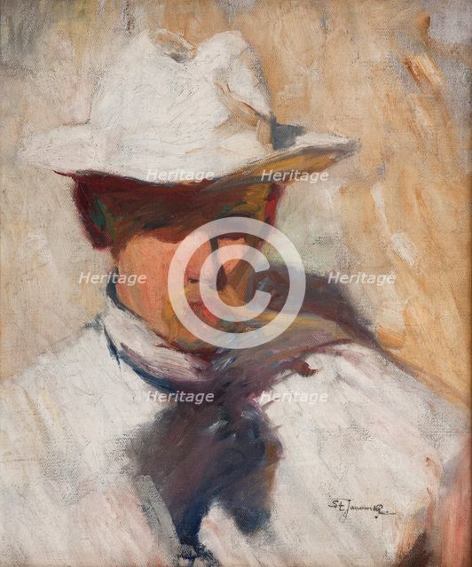 Portrait of Painter Tadeusz Rychter in the Sun, c1925. Creator: Stanislaw Janowski.