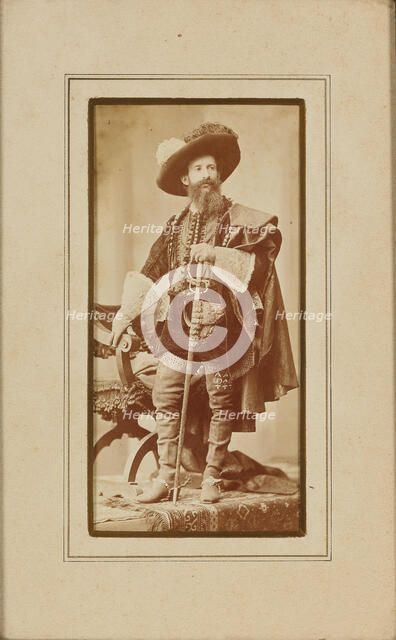 Portrait of painter Hans Makart in Dürer costume, 1879. Creator: Angerer, Victor (1839-1894).