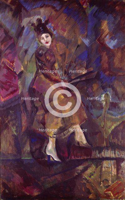Portrait of Panna Paskevich. Artist: Yakulov, Georgi Bogdanovich (1884-1928)