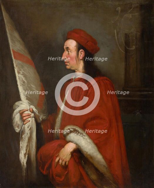 Portrait of Paolo Gregorio Raggi, Governor of Corsica, c1640. Creator: Strozzi; Bernardo (1581-1644).