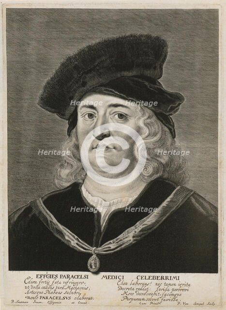 Portrait of Paracelsus, c. 1640. Creator: Sompel, Pieter van (1600-after 1644).