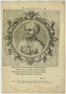 Portrait of Paracelsus, published 1574. Creators: Unknown, Johannes Sambucus