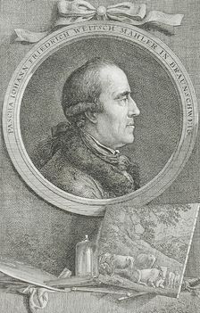 Portrait of Pascha Johann Friedeich Weitsch Mahler in Braunschweig, 1776. Creator: Daniel Nikolaus Chodowiecki
