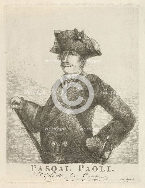 Portrait of Pasquale Paoli (1725-1807), ca 1770.