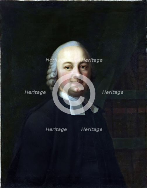 Portrait of Pastor A.F. Byushing, 1750. Creator: Vigilius Erichsen.