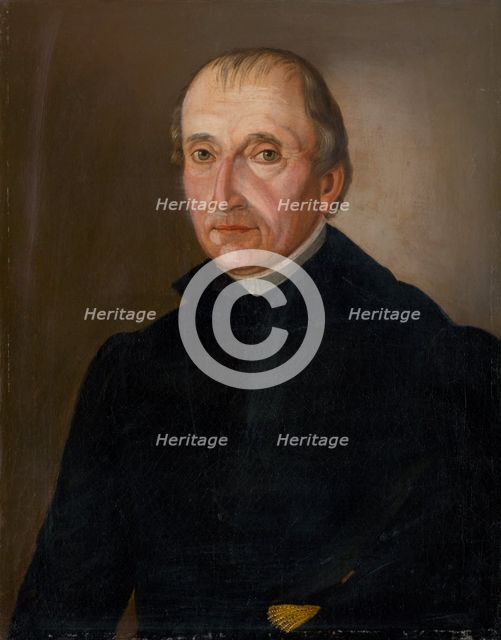 Portrait of Pastor Bukovanský, 1833-1836. Creator: Ludwig Ermini.