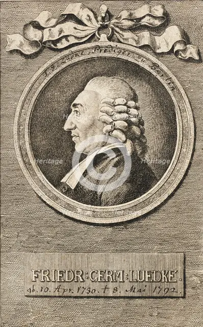 Portrait of Pastor F. C. Luedke, 1780. Creator: Daniel Nikolaus Chodowiecki.