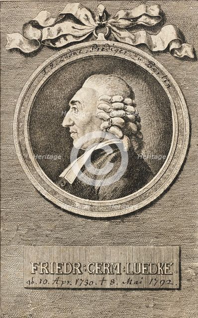 Portrait of Pastor F. C. Luedke, 1780. Creator: Daniel Nikolaus Chodowiecki.
