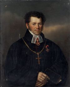 Portrait of Pastor F.T. Reynbott, 1800. Creator: Ivan Ludwig Schultz