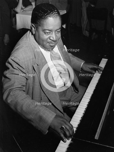 Portrait of Pete Johnson, Café Society (Downtown)(?), New York, N.Y., ca. Aug. 1946. Creator: William Paul Gottlieb.