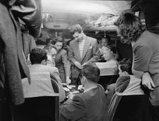 Portrait of Pete Rugolo and Bob Gioga, 1947 or 1948. Creator: William Paul Gottlieb
