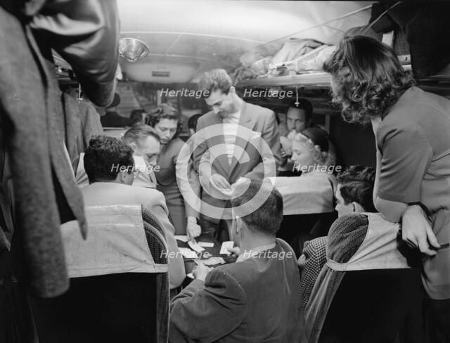 Portrait of Pete Rugolo and Bob Gioga, 1947 or 1948. Creator: William Paul Gottlieb.