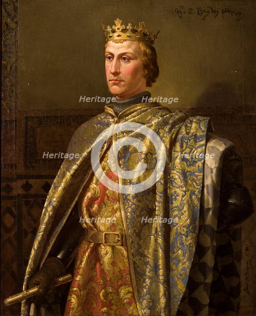 Portrait of Peter I (1334-1369), the king of Castile and León.