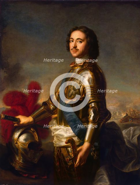 Portrait of Peter I, 1717. Creator: Jean-Marc Nattier.