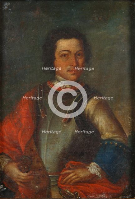 Portrait of Peter I the Great (1672-1725), End of 17th cen.. Creator: Anonymous.