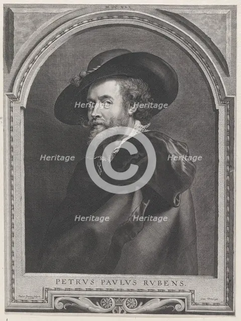 Portrait of Peter Paul Rubens, aged 46, 1630., 1630. Creator: Paulus Pontius.