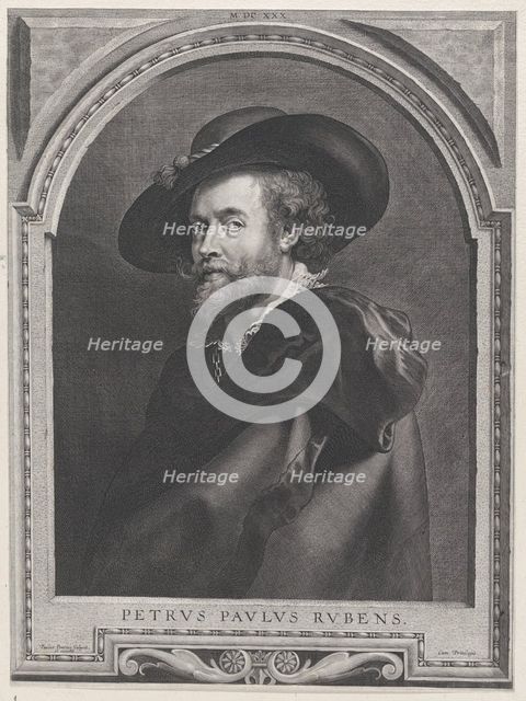 Portrait of Peter Paul Rubens, aged 46, 1630., 1630. Creator: Paulus Pontius.