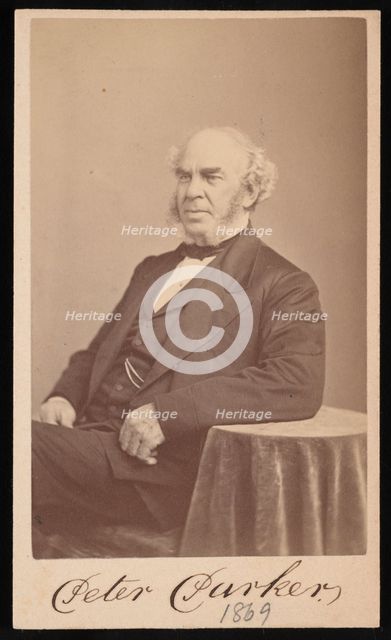 Portrait of Peter Parker (1804-1888), 1869. Creator: Augustus Marshall.