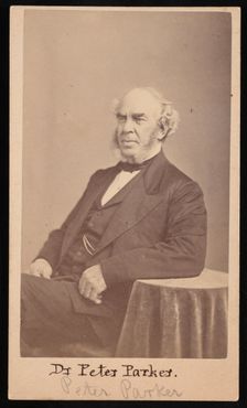 Portrait of Peter Parker (1804-1888), 1869. Creator: Augustus Marshall