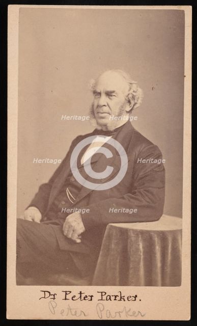 Portrait of Peter Parker (1804-1888), 1869. Creator: Augustus Marshall.
