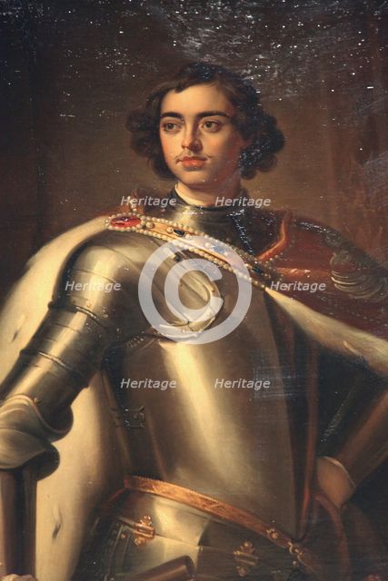 'Portrait of Peter the Great', mid 19th century. Artist: Enrico Belli