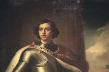 Portrait of Peter the Great mid 19th century. Artist: Enrico Belli