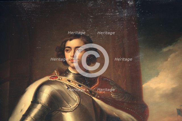 'Portrait of Peter the Great', mid 19th century. Artist: Enrico Belli