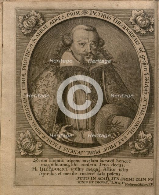 Portrait of Peter Theodoricus (1580-1640), 1671.