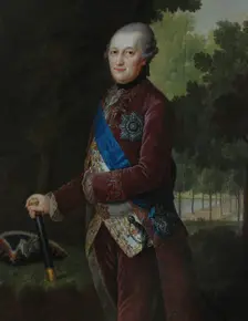 Portrait of Peter von Biron (1724-1800), Duke of Courland and Semigallia, 1781. Artist: Barisien, Friedrich Hartmann (1724-1796)