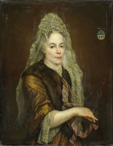 Portrait of Petronella Kettingh (1632-1707), Wife of Diederik van Hogendorp, c.1690. Creator: Anon