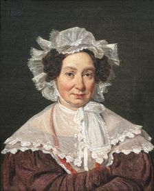 Portrait of Petra Ottilia Marstrand, the artist’s mother, 1835. Creator: Wilhelm Marstrand