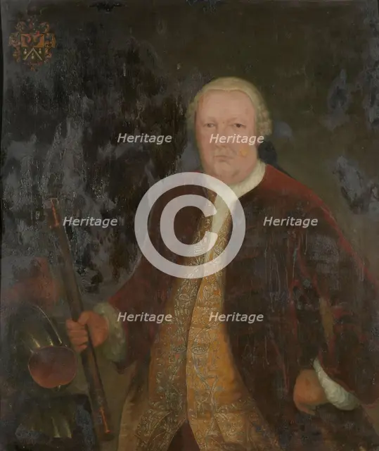 Portrait of Petrus Albertus van der Parra, Governor-General of the Dutch East India Company, c.1762. Creator: Anon.