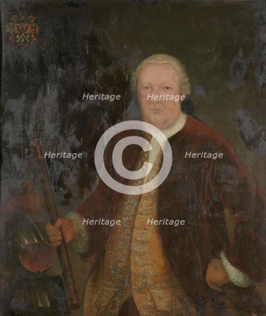 Portrait of Petrus Albertus van der Parra, Governor-General of the Dutch East India Company, c.1762. Creator: Anon.