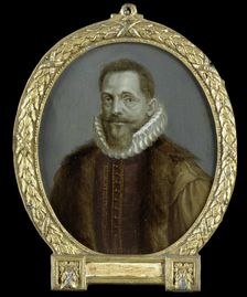 Portrait of Petrus Bertius, Professor at Leiden, 1700-1732. Creator: Arnoud van Halen