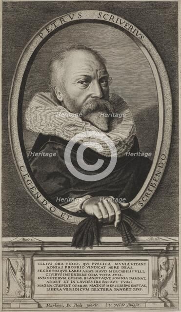 Portrait of Petrus Scriverius, 1626. Creator: Jan van de Velde II.